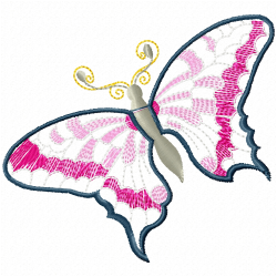 Butterfly Embroidery Design 12
